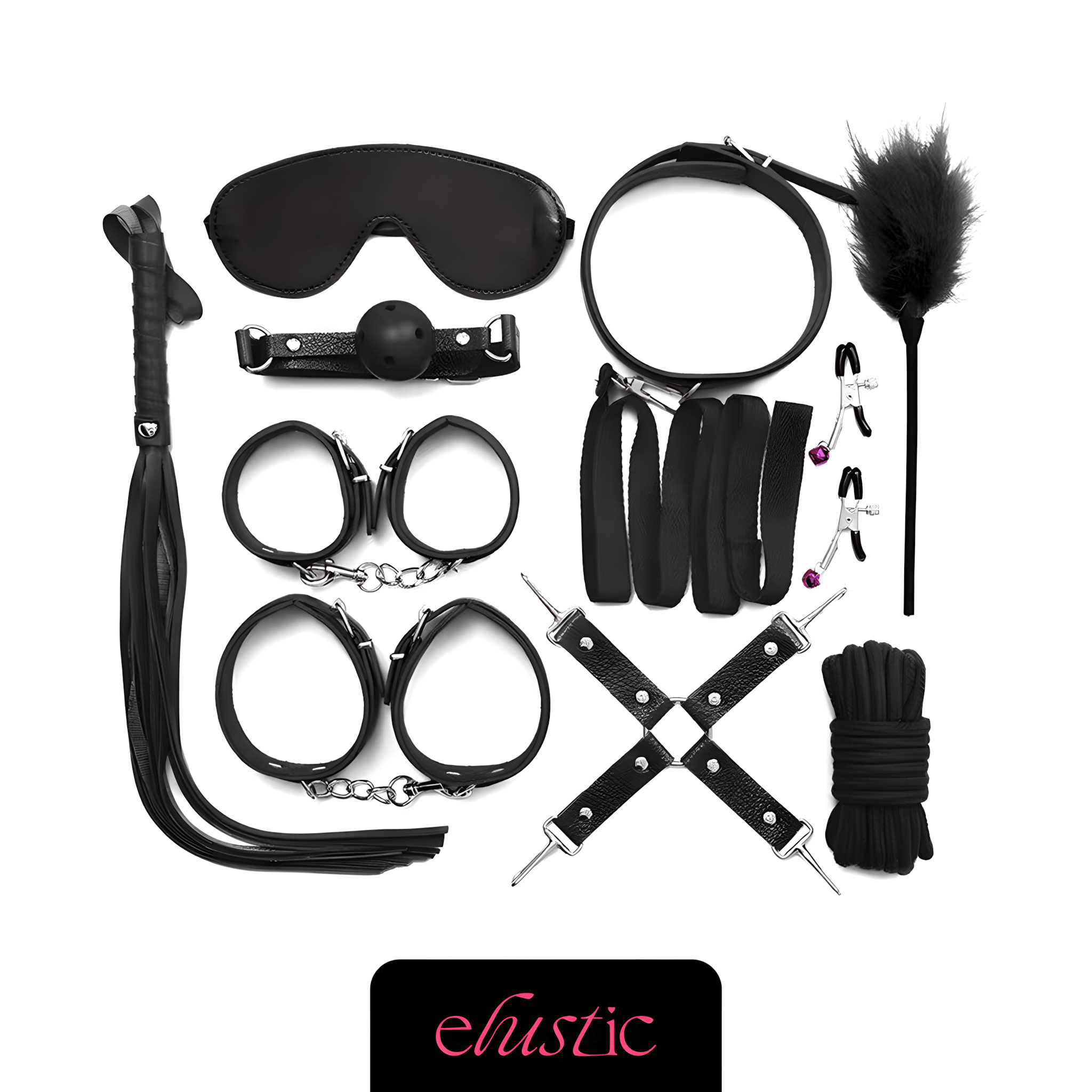 11 Pieces BDSM Set - Elustic - 1