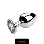Aluminum Alloy Butt Plug Anal Plug with Heart Shape Crystal Base - Elustic - 15