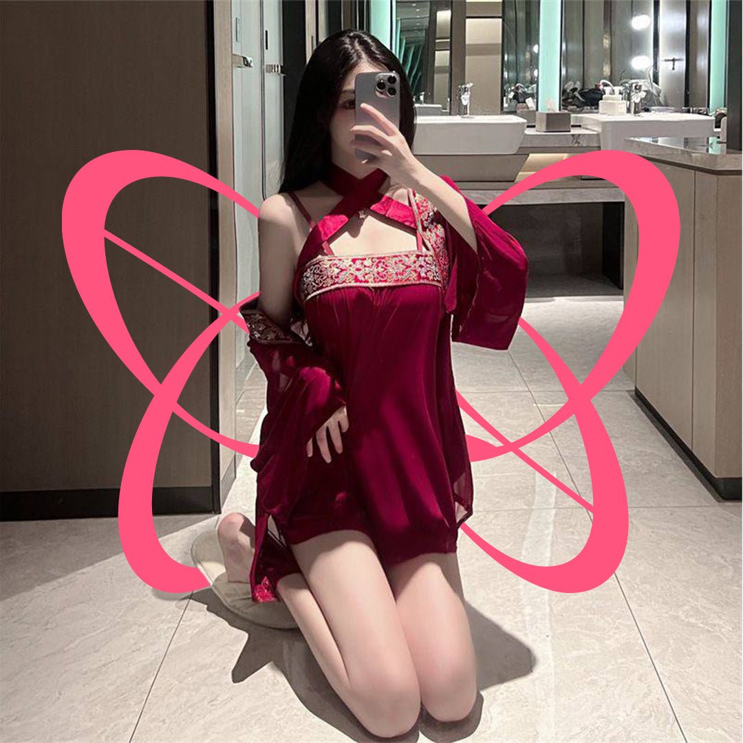 Ancient Hanfu Ji Ling'Er Appearance Pajamas Set - Elustic - 1