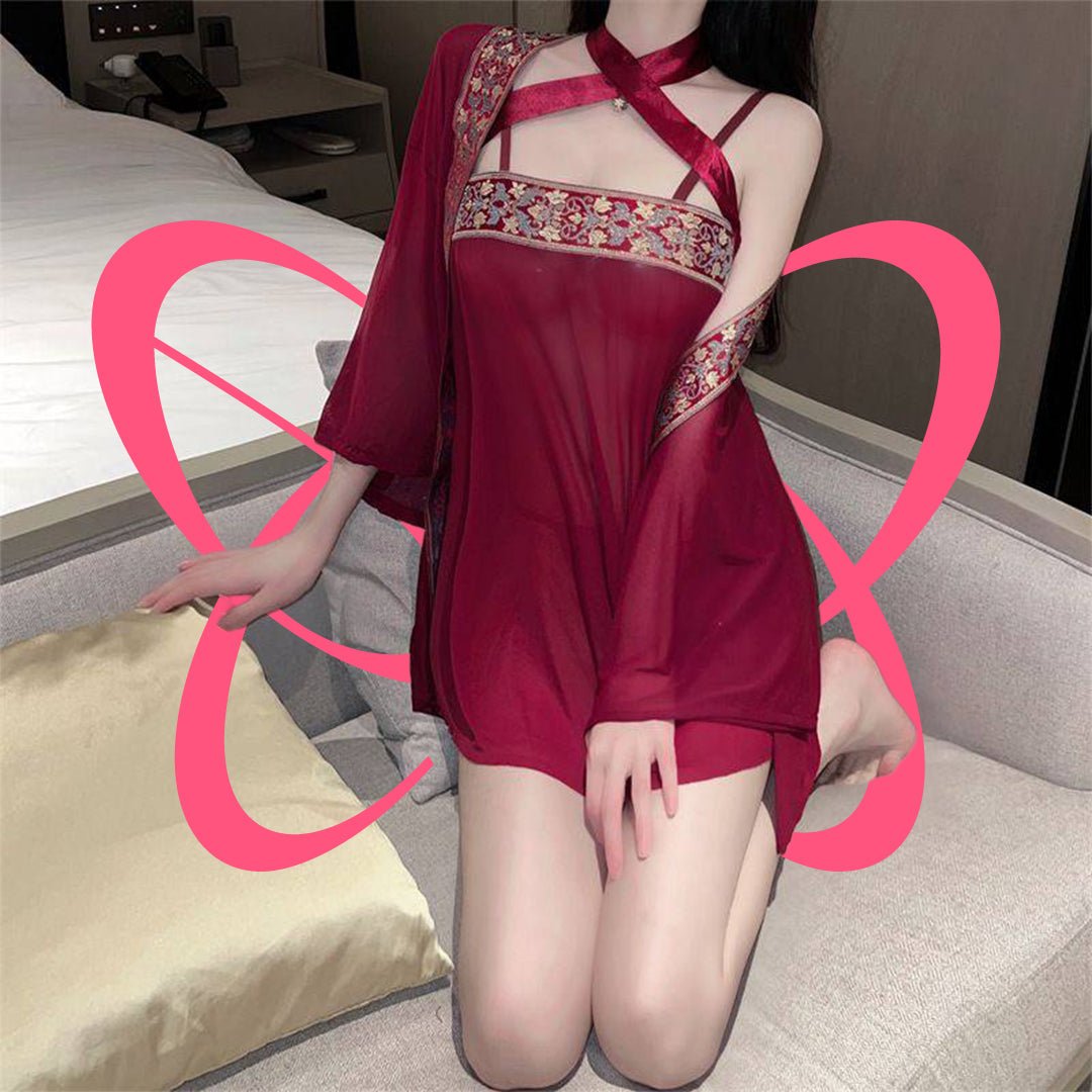 Ancient Hanfu Ji Ling'Er Appearance Pajamas Set - Elustic - 2