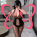 Black Cutout Fishnet Bodysuit - Elustic - 1