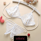 Crotchless Lingerie Set - Elustic - 2