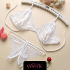 Crotchless Lingerie Set - Elustic - 5