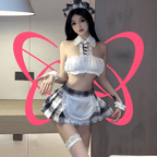 Cute Flirty Plaid Maid Outfit - Elustic - 1