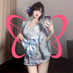 Kimono Japanese - style Bathrobe Set - Elustic - 2