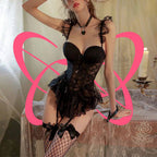 Lace Adult Curvy Nightgown - Elustic - 2