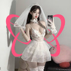 Lace Full Wedding Dress Cosplay - Elustic - 1