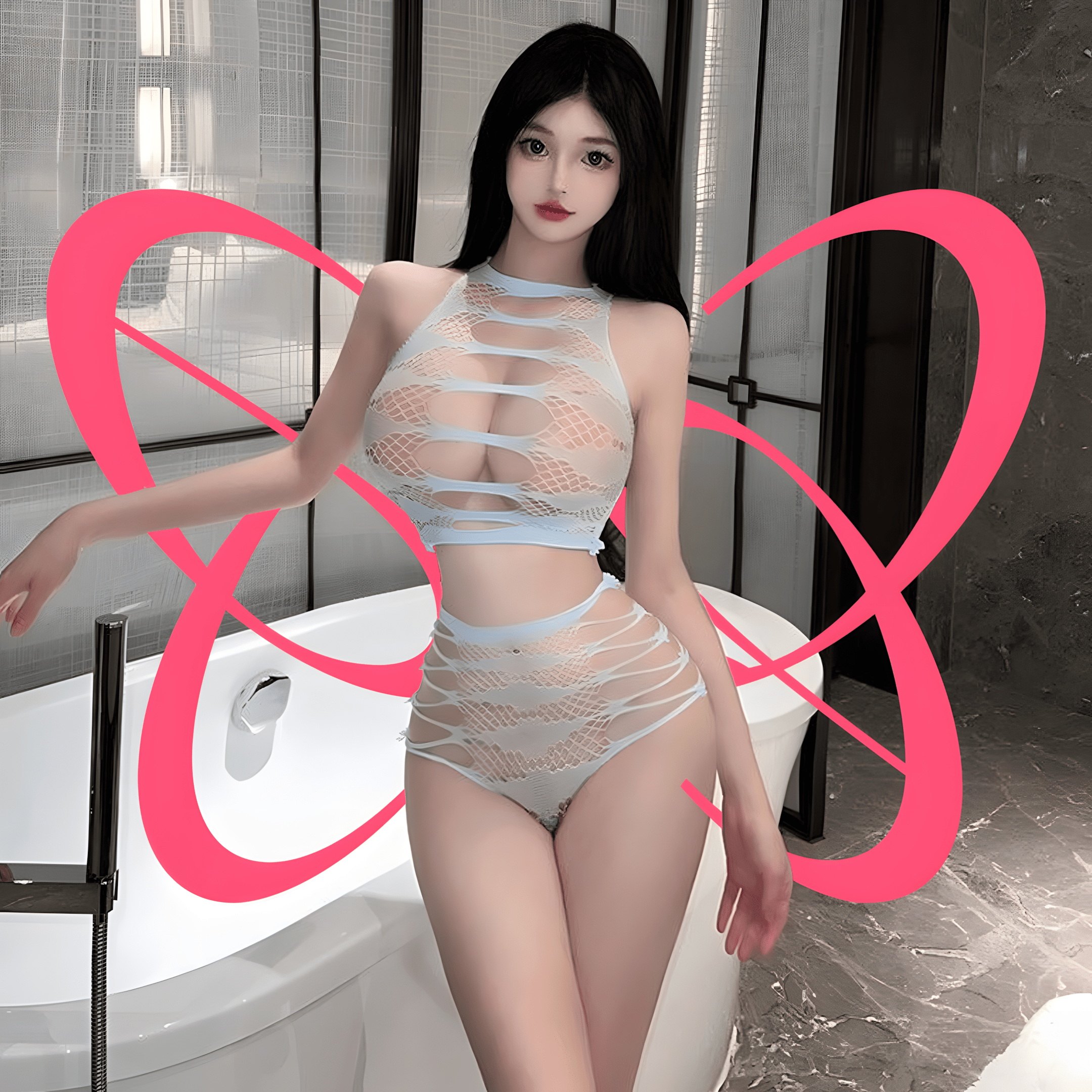 Lace Sexy Bodysuit - Elustic - 2