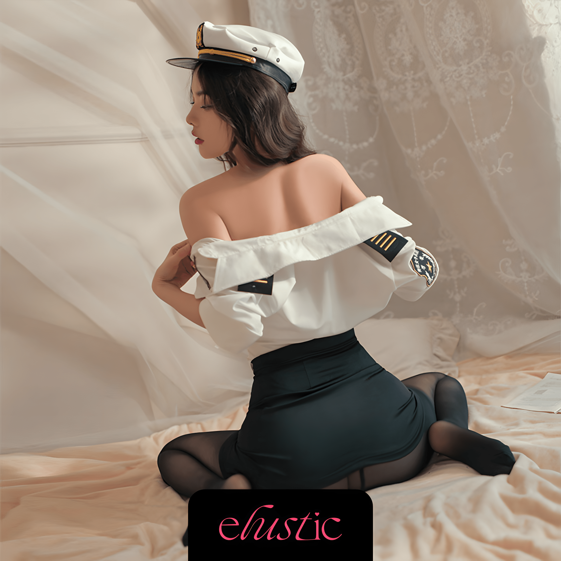 Law Enforcer Police Lingerie Set - Elustic - 2