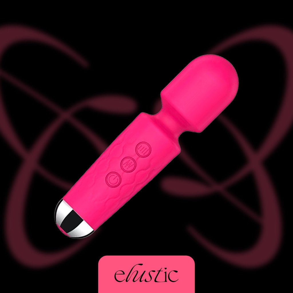 Pink Medium Wand Vibrator - Elustic - 1