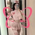 Pink Playful Nurse Outfit - Elustic - 3