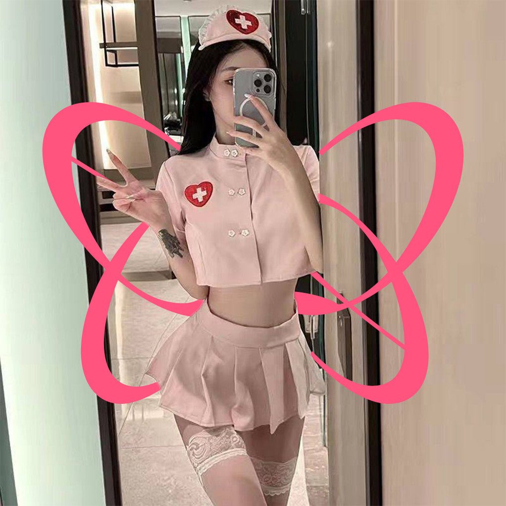 Pink Playful Nurse Outfit - Elustic - 3