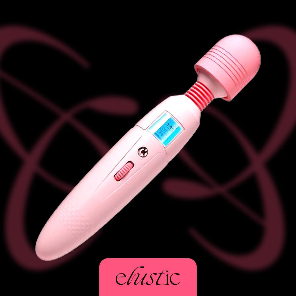 Pink Wand Vibrator with Precision Display - Elustic - 1