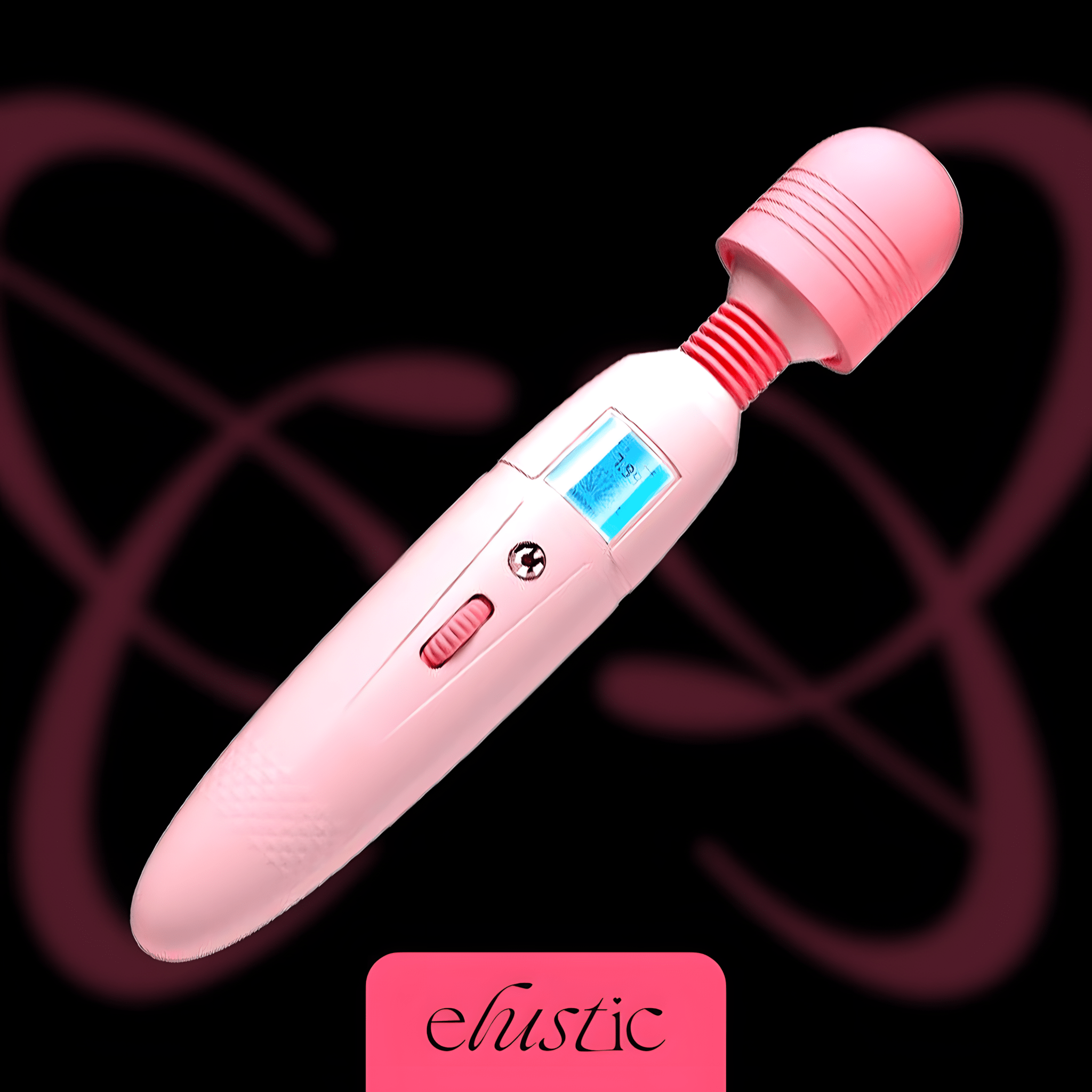 Pink Wand Vibrator with Precision Display - Elustic - 1