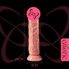 Realistic Silicon DIldo - Elustic - 8