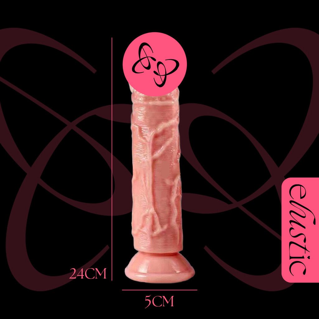 Realistic Silicon DIldo - Elustic - 8