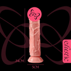 Realistic Silicon DIldo - Elustic - 2