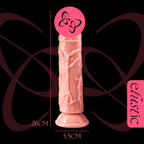 Realistic Silicon DIldo - Elustic - 1