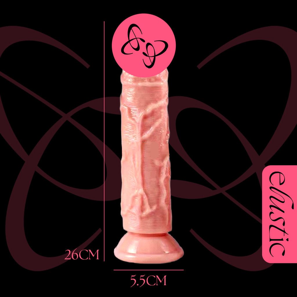 Realistic Silicon DIldo - Elustic - 1