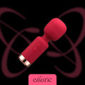 Red Mini Wand Vibrator - Elustic - 1