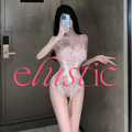 Rose Lace Bowknot Cinched Teddy Bodysuit - Elustic - 1