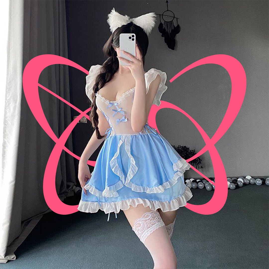 Seductive Cute Maid Costume - Elustic - 5