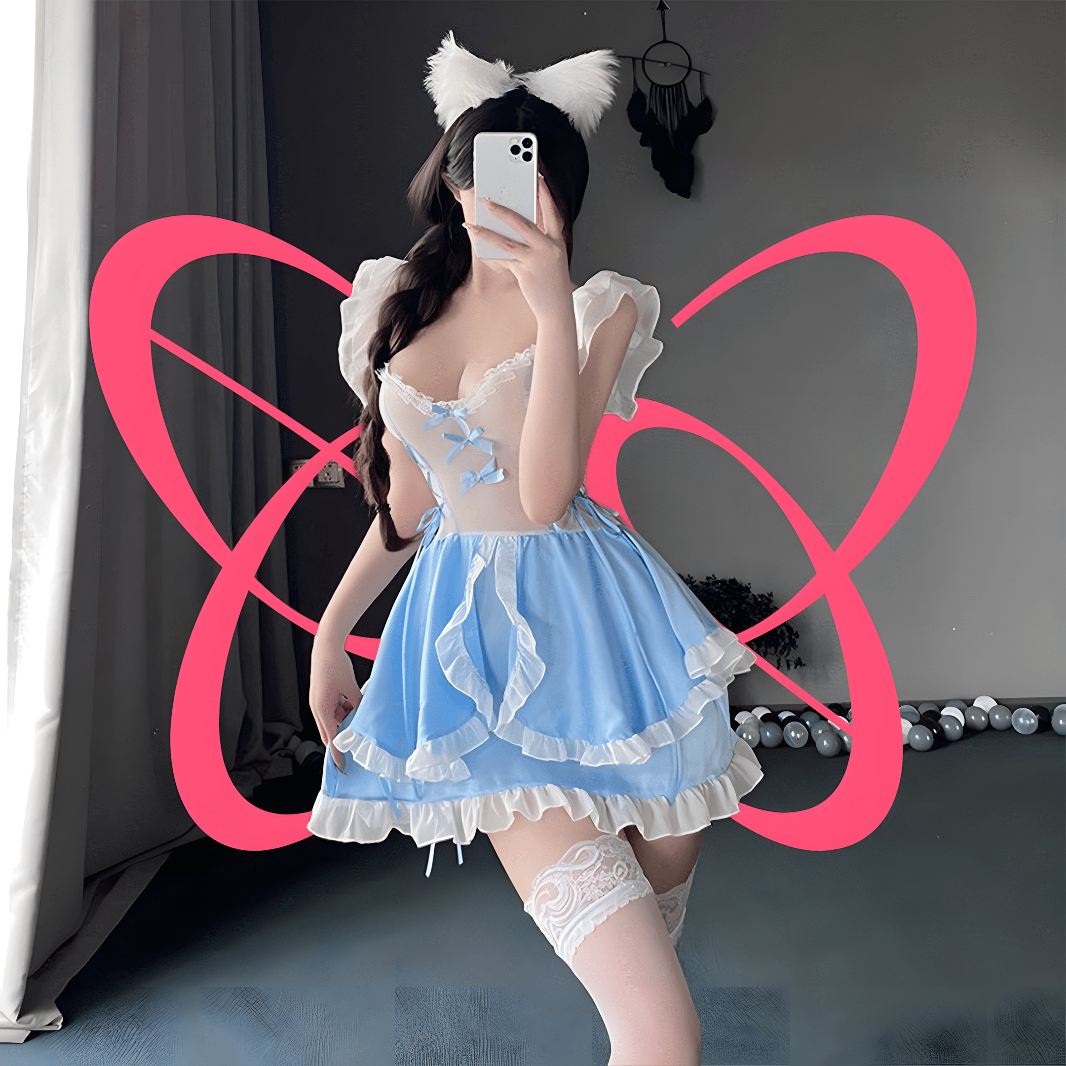 Seductive Cute Maid Costume - Elustic - 3