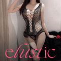 Seductive Mesh Cut - Out Bodystocking - Elustic - 1