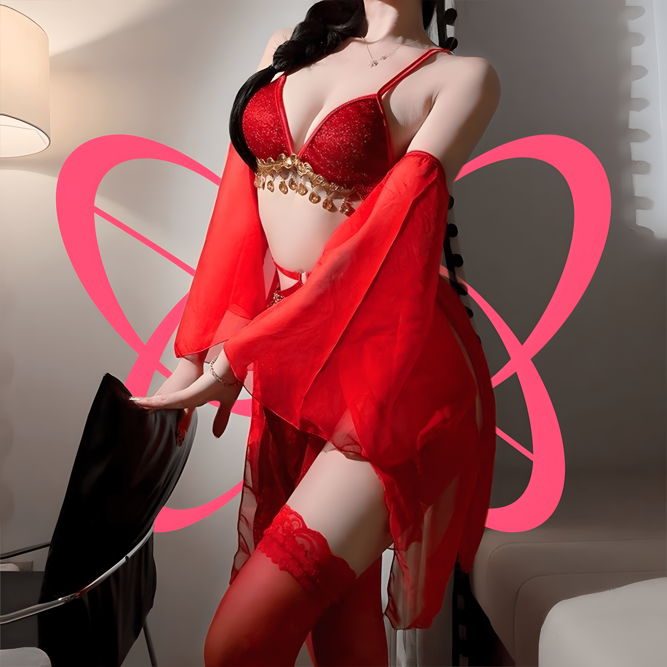 Tempting Aladdin Ancient Style Cheongsam - Elustic - 4